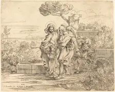 The Rest on the Flight into Egypt. Creator: Sébastien Bourdon