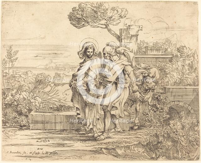 The Rest on the Flight into Egypt. Creator: Sébastien Bourdon.