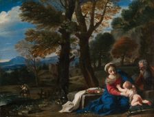 The Rest on the Flight into Egypt. Creator: Pier Francesco Mola