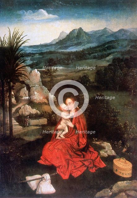 'The Rest on the Flight into Egypt', (detail), c1500-1524. Artist: Joachim Patinir