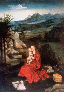 The Rest on the Flight into Egypt (detail), c1500-1524. Artist: Joachim Patinir