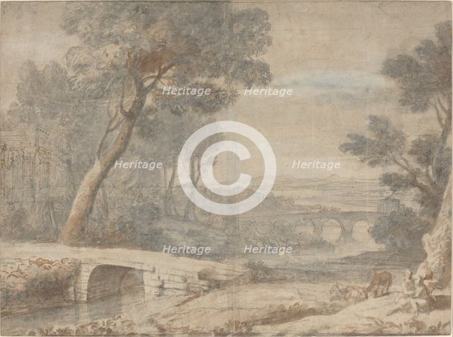 The Rest on the Flight into Egypt, late 17th century. Creator: Claude Lorrain.
