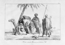 The Rest of the Bedouin Arabs by the Nile Egypt, 1819. Artist: G Engelmann