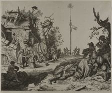 The Resting Gypsy Family in Front of a Ruined Inn, 1630/60. Creator: Gerrit Adriaensz de Heer
