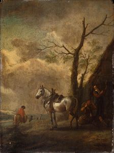 The Resting Place, c1645-1647. Creator: Philip Wouverman