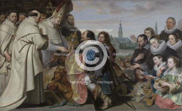 The Restitution of the Church Treasures to Saint Norbert after the Defeat of the Heretic..., 1630. Creator: Cornelis de Vos.