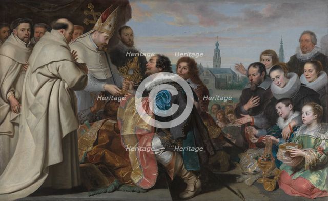 The Restitution of the Church Treasures to Saint Norbert after the Defeat of the Heretic... 1630. Creator: Cornelis de Vos.