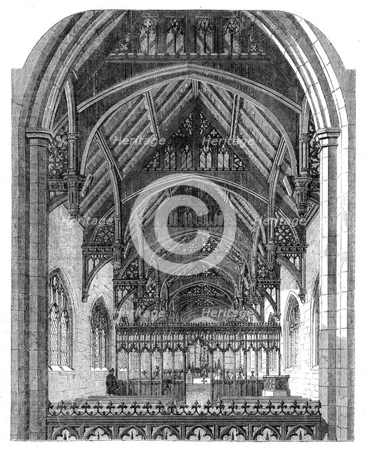 The Restoration of Battlefield Church, Shropshire, 1862. Creator: Unknown.