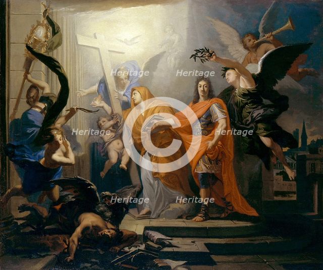 The Restoration of the Catholic Religion in Strasbourg, ca. 1681. Creator: Claude Guy Halle.