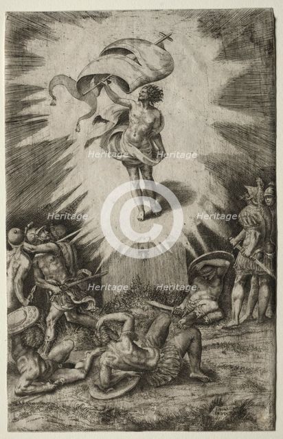 The Resurrection, 1561. Creator: Giulio Bonasone (Italian, c. 1510-aft 1576).