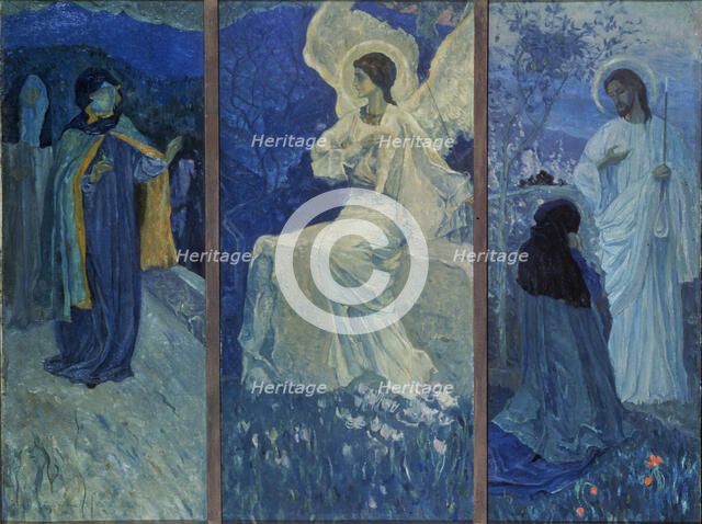The Resurrection (Triptych). Artist: Nesterov, Mikhail Vasilyevich (1862-1942)