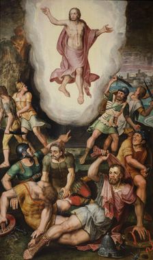 The Resurrection (Triptych, central panel), 1560. Creator: Robionoy, Jean de (active Mid of the 16th cen.)