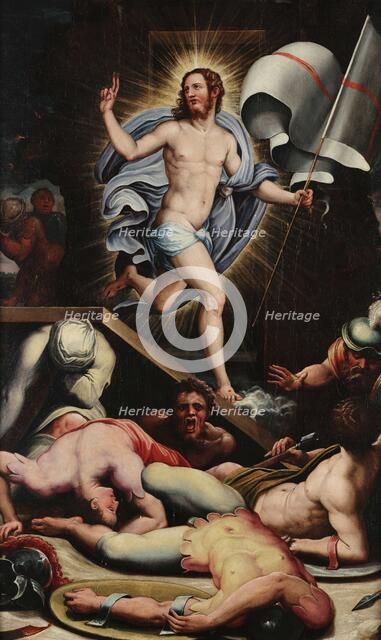 The Resurrection, c1545. Creator: Raffaellino del Colle (1490-1566).