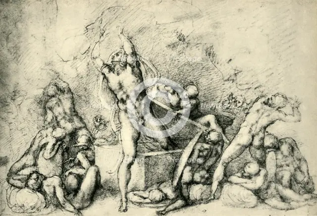 'The Resurrection', c1532, (1943). Creator: Michelangelo Buonarroti.