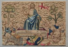 The Resurrection, from an Embroidered Altar Frontal: , 1375-1400. Creator: Unknown
