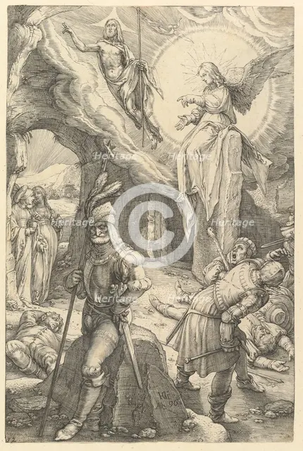The Resurrection, from The Passion of Christ, 1596. Creator: Hendrik Goltzius.