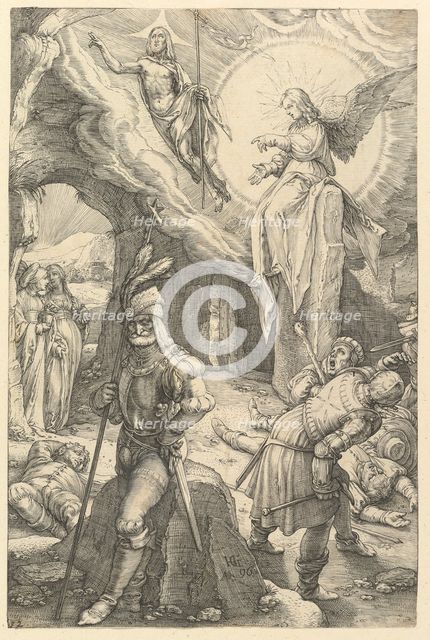 The Resurrection, from The Passion of Christ, 1596. Creator: Hendrik Goltzius.