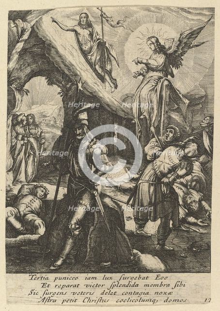 The Resurrection, from The Passion of Christ, mid 17th century. Creator: Nicolas Cochin.