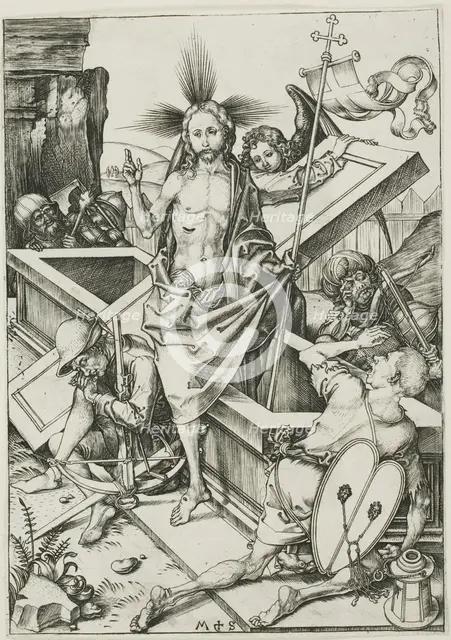 The Resurrection, from The Passion, c. 1470–75. Creator: Martin Schongauer.