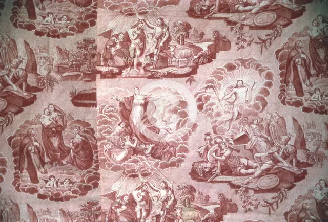 The Resurrection (Furnishing Fabric), Rouen, c. 1830. Creator: Unknown.