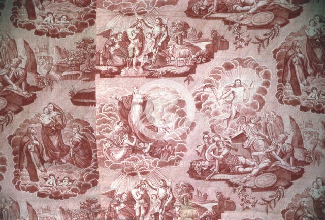 The Resurrection (Furnishing Fabric), Rouen, c. 1830. Creator: Unknown.