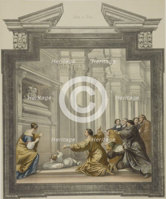 The Resurrection of Ursula. Mural painting by Michelangelo Palloni at the Chapel of Saint Casimir of