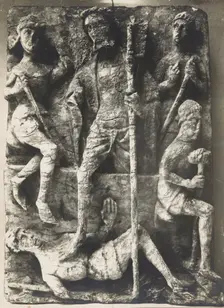 The Resurrection of Christ bas-relief, 1930-1939. Creator: Unknown