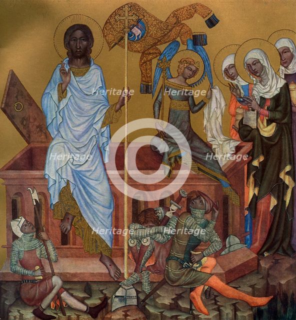 'The Resurrection of Christ', c1350 (1955).Artist: Master of the Vyssi Brod Altar