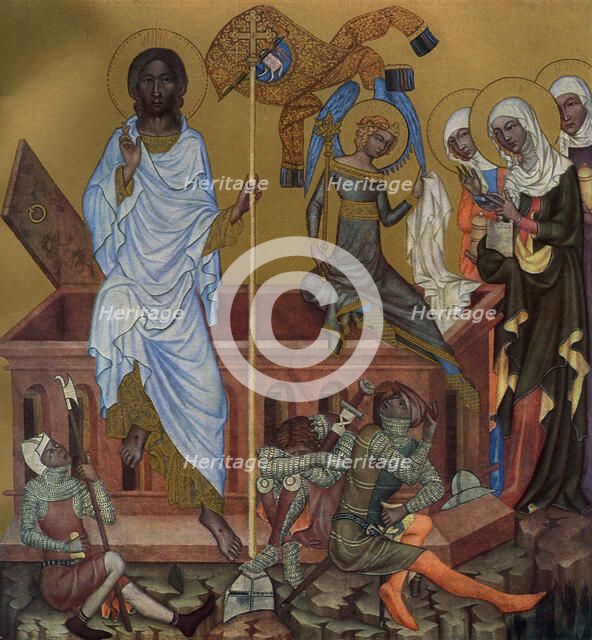 'The Resurrection of Christ', c1350 (1955).Artist: Master of the Vyssi Brod Altar