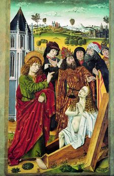 The Resurrection of Drusiana, c1475. Creator: Master of Saint Nicholas (active 1465-1490)