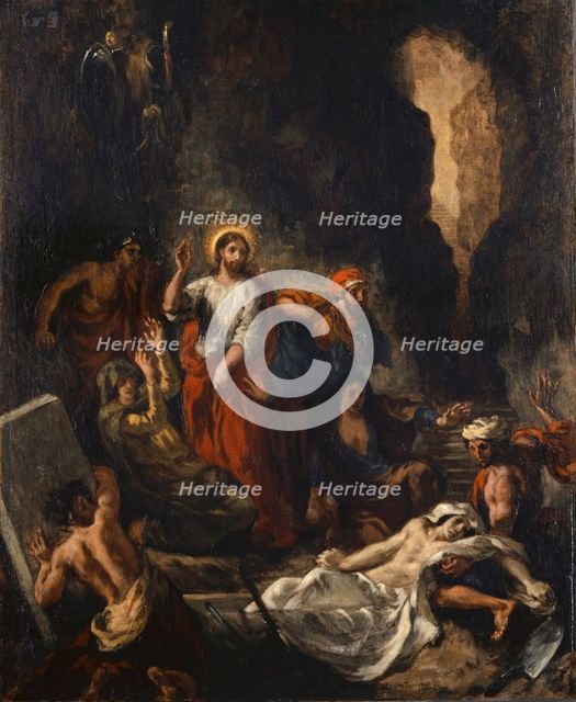 The Resurrection of Lazarus, 1850. Creator: Eugene Delacroix.
