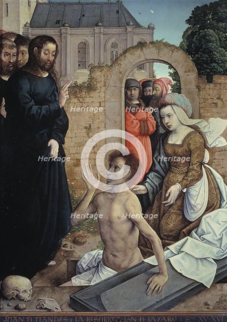 The Resurrection of Lazarus. Artist: Juan de Flandes (ca. 1465-1519)