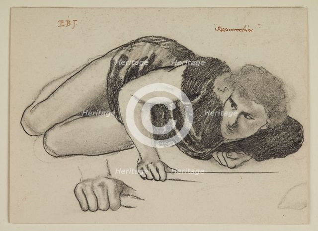 The Resurrection - Study of Soldier; The Backgammon Players - Sketch, 1861-62. Creator: Sir Edward Coley Burne-Jones.