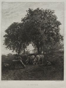 The Repose. Creator: Charles-Émile Jacque (French, 1813-1894)