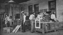 The repair shop, 1904. Creator: Frances Benjamin Johnston