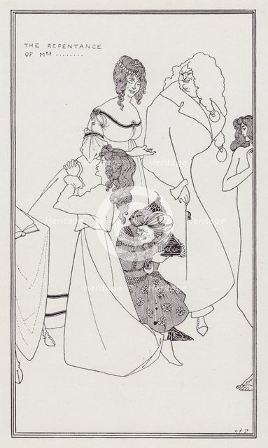 The Repentance of Mrs..., 1894. Creator: Aubrey Beardsley.