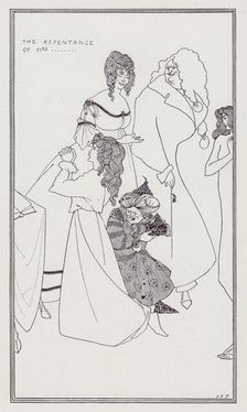 The Repentance of Mrs..., 1894. Creator: Aubrey Beardsley