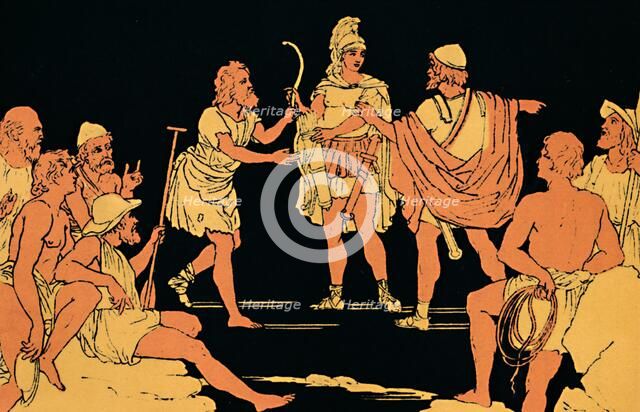 'The Repentance of Neoptolemus', 1880. Artist: Lachmann.