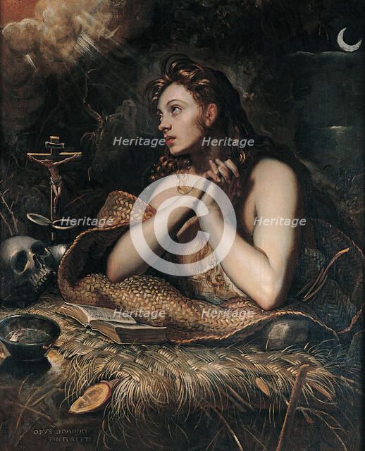 The Repentant Mary Magdalene, 1598-1602. Creator: Tintoretto, Domenico (1560-1635).