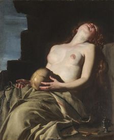 The Repentant Mary Magdalene, 1626-1627. Creator: Canlassi (Called Cagnacci), Guido (Guidobaldo) (1601-1663)