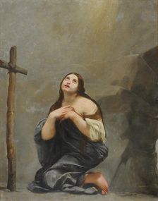 The Repentant Mary Magdalene, 1637-1639. Creator: Canlassi (Called Cagnacci), Guido (Guidobaldo) (1601-1663)