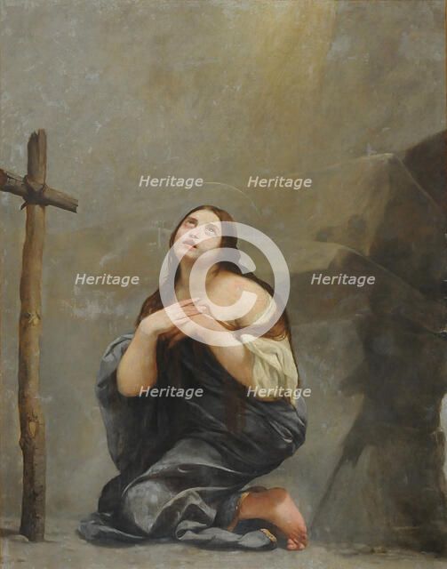 The Repentant Mary Magdalene, 1637-1639. Creator: Canlassi (Called Cagnacci), Guido (Guidobaldo) (1601-1663).