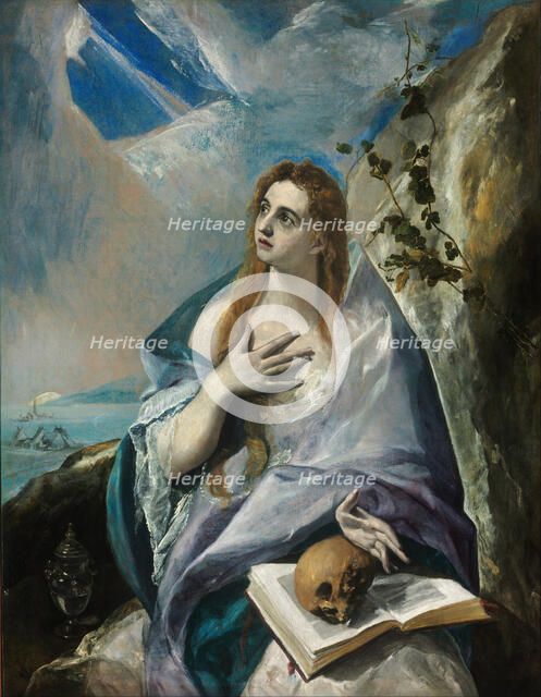 The Repentant Mary Magdalene. Artist: El Greco, Dominico (1541-1614)