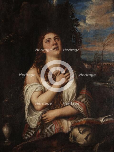 The Repentant Mary Magdalene, c. 1550. Creator: Titian (1488-1576).