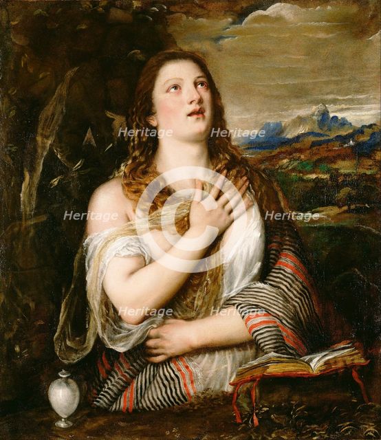 The Repentant Mary Magdalene, c. 1560. Artist: Titian (1488-1576)