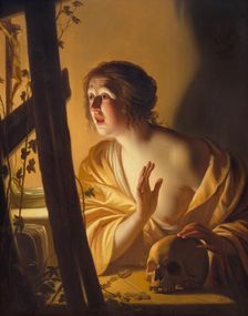 The Repentant Mary Magdalene, ca 1625. Creator: Honthorst, Gerrit, van (1590-1656)