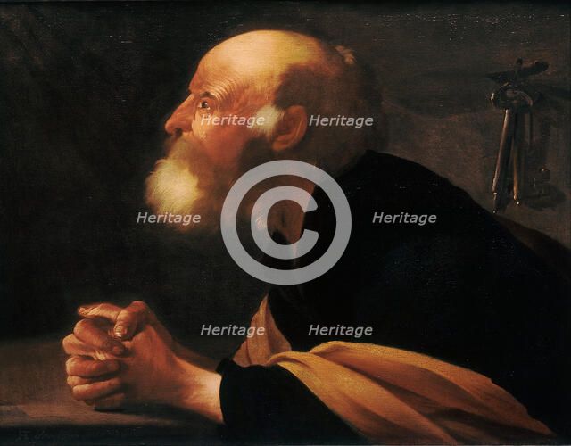 The Repentant Peter, 1616. Artist: Terbrugghen, Hendrick Jansz (1588-1629)