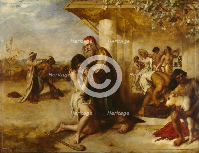 The Repentant Prodigal's Return to his Father, pre 1841. Artist: William Etty.