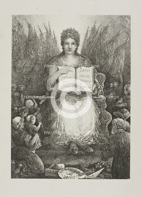 The Republic, 1883. Creator: Rodolphe Bresdin.