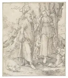 The Repudiation of Hagar, 1516. Creator: Leyden, Lucas, van (1489/94-1533)